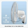 Hurricane Classic Oscillating Wall Mount Fan w/ 3 Quite Speeds,