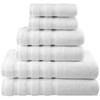 American Soft Linen 100% Carde Cotton 6 Piece Towel Set,