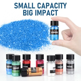 Edible Glitter for Cocktails - 4 Colors Luster Dust Edible Set, Food Grade Shimmer Powder for Drinks, Baking, Cakes, Cookies, Fondant, Strawberries, DIY Edible Art, Vegan & Party Decor (5g/Bottle)