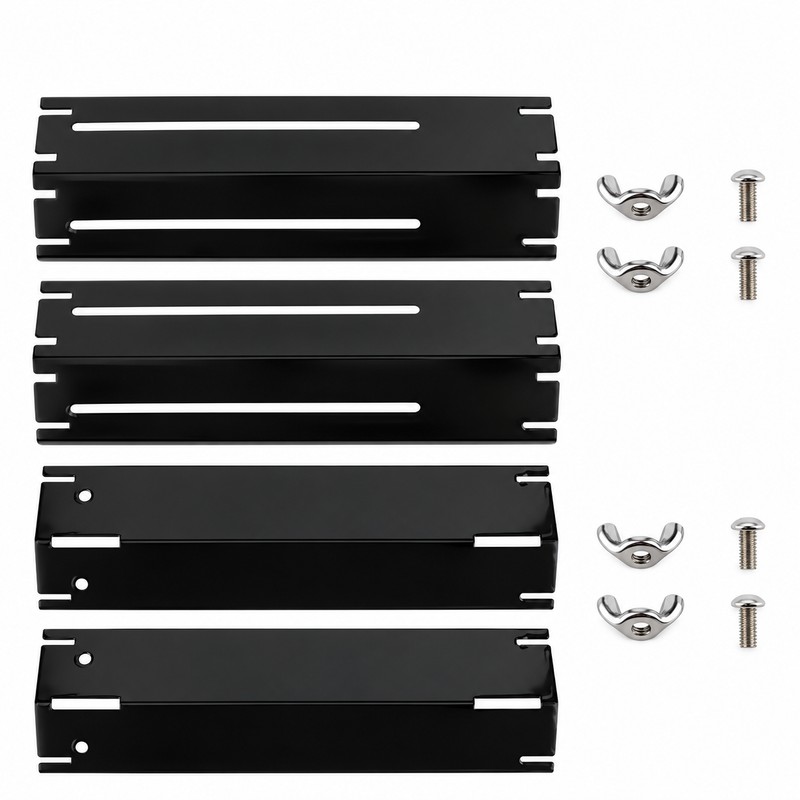 Adjustable Enamel Grill Heat Plate Shields, Universal BBQ Gas Grill