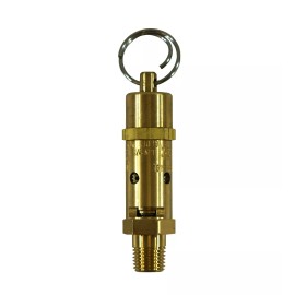 Kingston 1/4” NPT Brass Hard Seat  Pressure Relief Valve 90 PSI / 122 SCFM