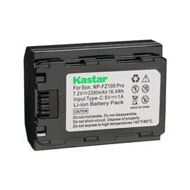 Kastar NP-FZ100PRO Battery 2-Pack Compatible with Sony Alpha A9 II A9II α9 II α9II, Alpha A7 III α7III, Alpha ILCE-7M3, Alpha ILCE-7M3K, Alpha A7R III α7R III, Alpha A7R3 α7R3, Alpha ILCE-7RM3 Camera