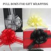 6 Pieces Large Pull Bows, Grey Bow for Gift, 6