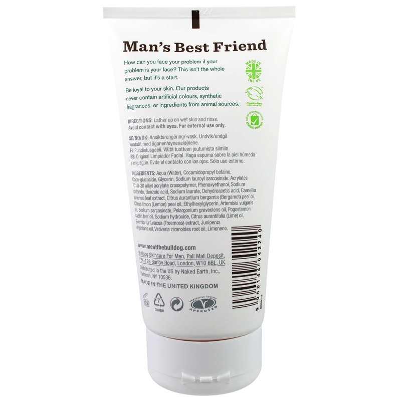 Bulldog Skincare for Men Original Face Wash, 150ml