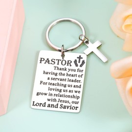 Pastor Appreciation Gifts Easter Basket Stuffers for Women Pastor Keychains Gifts for Men Pastor Wife Appreciation Gifts Gifts for Pastor Appreciation Day Religious Baptism Christian Easter Gifts