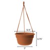 Bloem Dura Cotta Self Watering Hanging Basket Planter 12" Terra