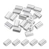 PATIKIL 1/8" / 3 mm Aluminum Crimping Loop Sleeves, 20Pcs