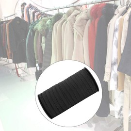 Elastic Band for Sewing, 8mm 100yard Elastic Band Sewing Accessory, Flat Knitted Elastic Craft for Waistbands Clothing (Nero)