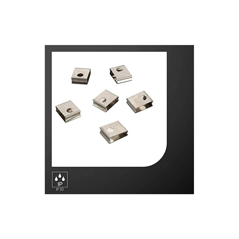 Eutrac 145551 EUTRAC spring clip for 3-phase mounting track, white