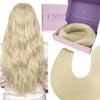 fshine Platinum Blonde Sew in Hair Extensions Real Human Hair