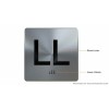 BUILDINGSIGNS.COM LL Floor Elevator Jamb Plate Sign (Lower Level) with