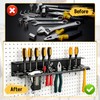 Metal Screwdriver Organizer, 15.75inch Utility Wall Mount Tool Organizer for