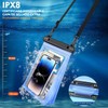 Bolsa Grande Impermeable para Teléfono Celular,Impermeable con Tira De Sellado,Bolsa
