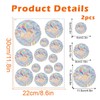 Pack of 26 Rainbow Window Film with Prism Effect, Prism