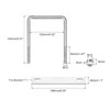 sourcing map Square U-Bolts, 2 Sets 102mm(4.02") Inner Width 140mm