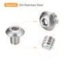 uxcell #10-32x1/4" Button Head Socket Cap Screws, 10pcs 304 Stainless