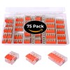 BASECONEX Pack of 75 Cable Connectors with Lever Coupling 2/3/5