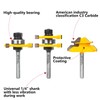 MNA Tongue and Groove Router Bits Set & 45 Degree