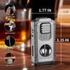 MEIRUBY 5-in-1 Butane Torch Lighter, Refillable Jet Flame Cigar Lighter