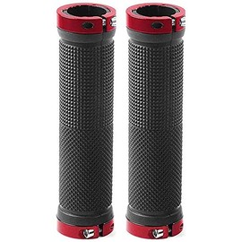 CNC Bicycle grips, mountain bike handlebar grips 22 mm for MTB (red/black/blue/green/yellow)