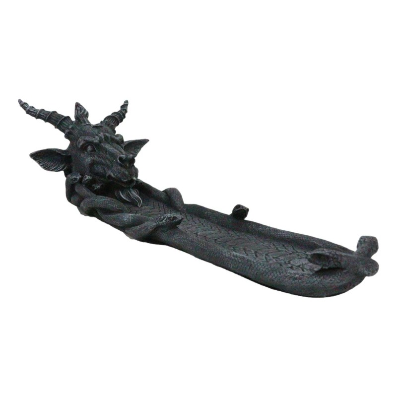 Samael Lilith Sabbatic Goat Baphomet Pentagram Sigil Incense Burner Figurine