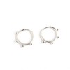 Huggie Beaded Small Sleeper Hoop Earrings for Women Girls 925