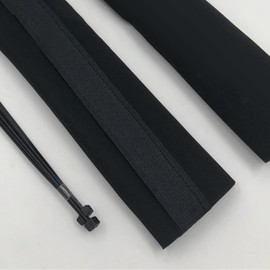 Cloth Front Shock Absorber Cover Dust Prevention Shock Suspension Protector, Motorcycle Front Fork Boots Shock Covers Protector for Dirt Bike (Black)