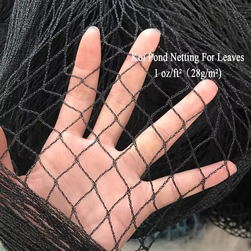 Vocray Koi Pond Netting for Leaves 20x20 Ft, 1/2 in