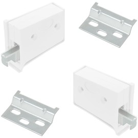 8 Sets Cabinet Suspension Fittings Hangers,Cabinet Hanging Bracket and Wall Hanger Plate