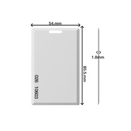 50pcs-26 Bit Proximity Clamshell Weigand Prox Swipe Cards 1.8 mm Thickness Compatable with ISOProx 1386 1326 H10301 Format Readers and Systems. Works with The Many of Access Control Systems