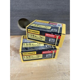 DECKMATE 2 Pack DECKMATE #8 x 1-5/8 in. Star Flat-Head Wood Deck Screws Tan 1lb Each New