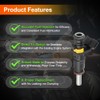 TOTMOX Car Injector Replacement 4pcs 2 Pin Injector Injector Compatible