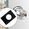 6 PCS Door Knob Plate, Matte Black Door Lock Repair