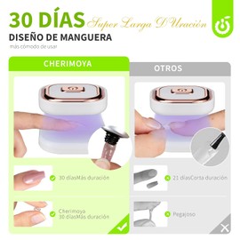 Cherimoya Pegamento para Unas Soft Gel Uñas Press On y Soft Tips 15ML