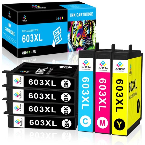 LeciRoba 603xl Printer Cartridges Replacement for Epson Printer Cartridges 603