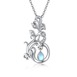 YAFEINI Phoenix Necklace 925 Sterling Silver Phoenix Pendant Mother's Day Jewelry for Women Mom