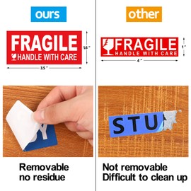 528 pcs Large Removable Home Moving Sticker Labels 20 Different Color-Coding Packing Label for Box Including Fragile and Customizable Blank