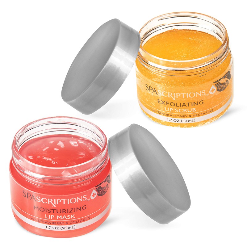 Spascriptions 2-Pack Lip Therapy Treatment to Fight Mask Wearing Dryness,
