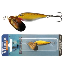 Blue Fox MINNOW SUPER VIBRAX FISHING LURE VMC HOOKS - SALMON TROUT PIKE FISHING (Super Vibrax G - 9g)