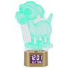 Acrylic Cartoon Night Light Dual Power Supply Alarm Clock Perpetual