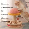 FelRelWel Cat Scratching Post with Hanging Ball,Cat Turntable Ball Toy,Cat