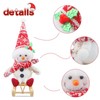 Gehydy Set of 3 Christmas Gnomes Snowman Reindeer Decorations Mini