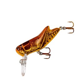 Rebel Lures F7395 Crickhopper Fishing Lure, 1 1/2-Inch, 3/32-Ounce, Brown Cricket