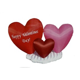9' Air Blown Inflatable Valentines Day Heart Trio on Cloud Yard Decoration Y304