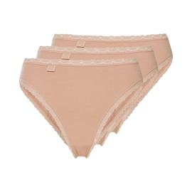 Sloggi Women's 24/7 Cotton Lace Tai C3P Briefs, BRUSH, 38