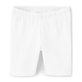 Gymboree Girls and Toddler Bike Shorts, White, 7