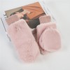 JOMA-E Shop Women's Winter Gloves, Cold Protection, Knitted, Skull, Mittens