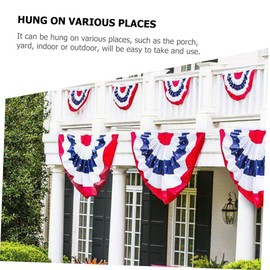 TOVINANNA National Flag Skirt Bunting American Flag Party Banner Outdoor Decoration Smooth Texture