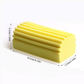 Staubs Chwamm Dirt Eraser Cleaning Sponge Kitchen Sponge Reusable Multifunctional for Windows, Blinds, Radiators, Mirrors, Sofas (Grey, Pink, Yellow) Pack of 3