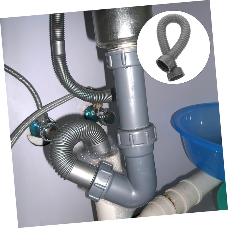 ARTIBETTER Flexible Drain Pipe with Internal Thread, Expandable Drain Pipe